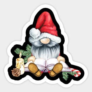 Lovely Christmas Gnome Sticker